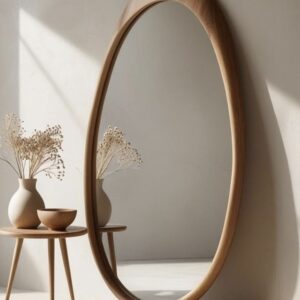 Wooden frame mirror