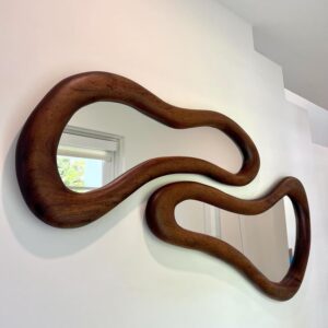 Wooden frame mirror