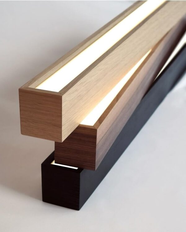 Suspended wooden lamp - Image 2