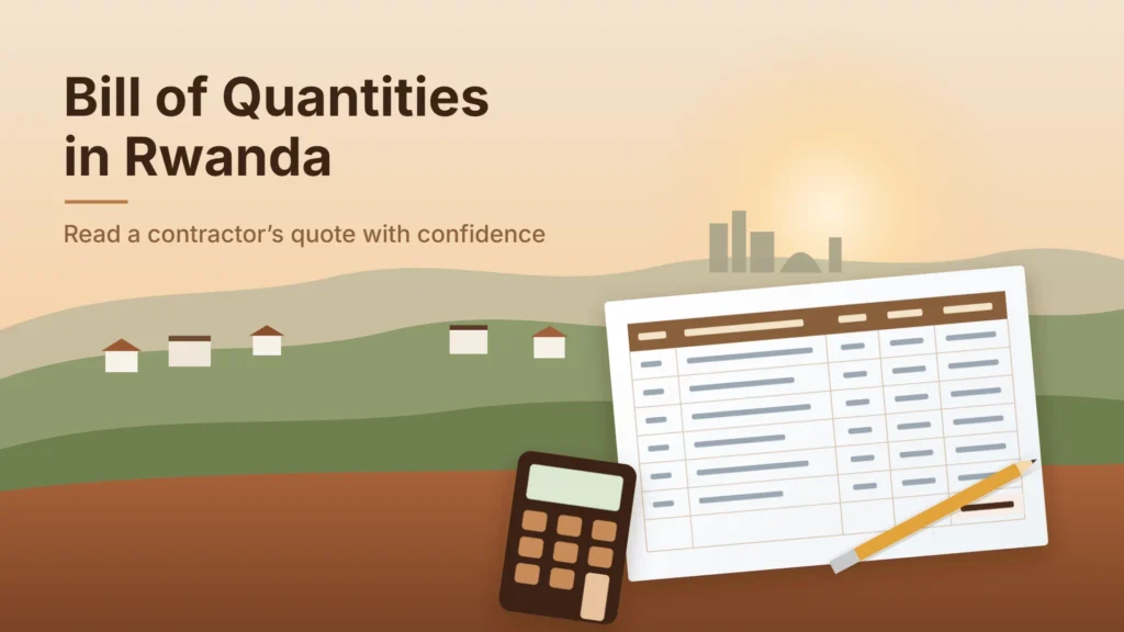 Bill of Quantities (BOQ) in Rwanda: What It Includes and How to Read a Contractor’s Quote